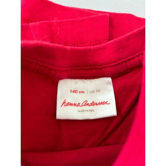 Hanna Andersson youth 10 red white blue america graphic short sleeve tee shirts - Picture 3 of 5